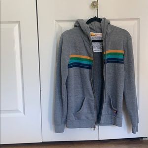 Aviator Nation Zip Up Gray